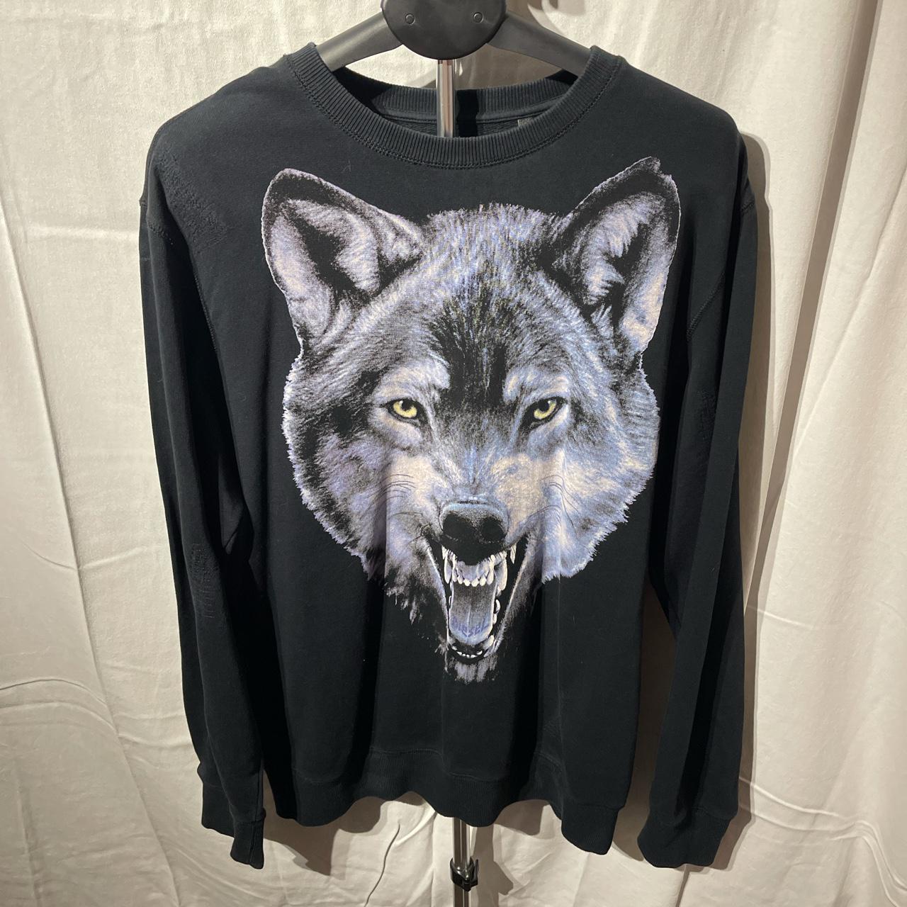 DEISEL WOLF JUMPER / SWEATER XL DISTRESSED STITCHED... - Depop