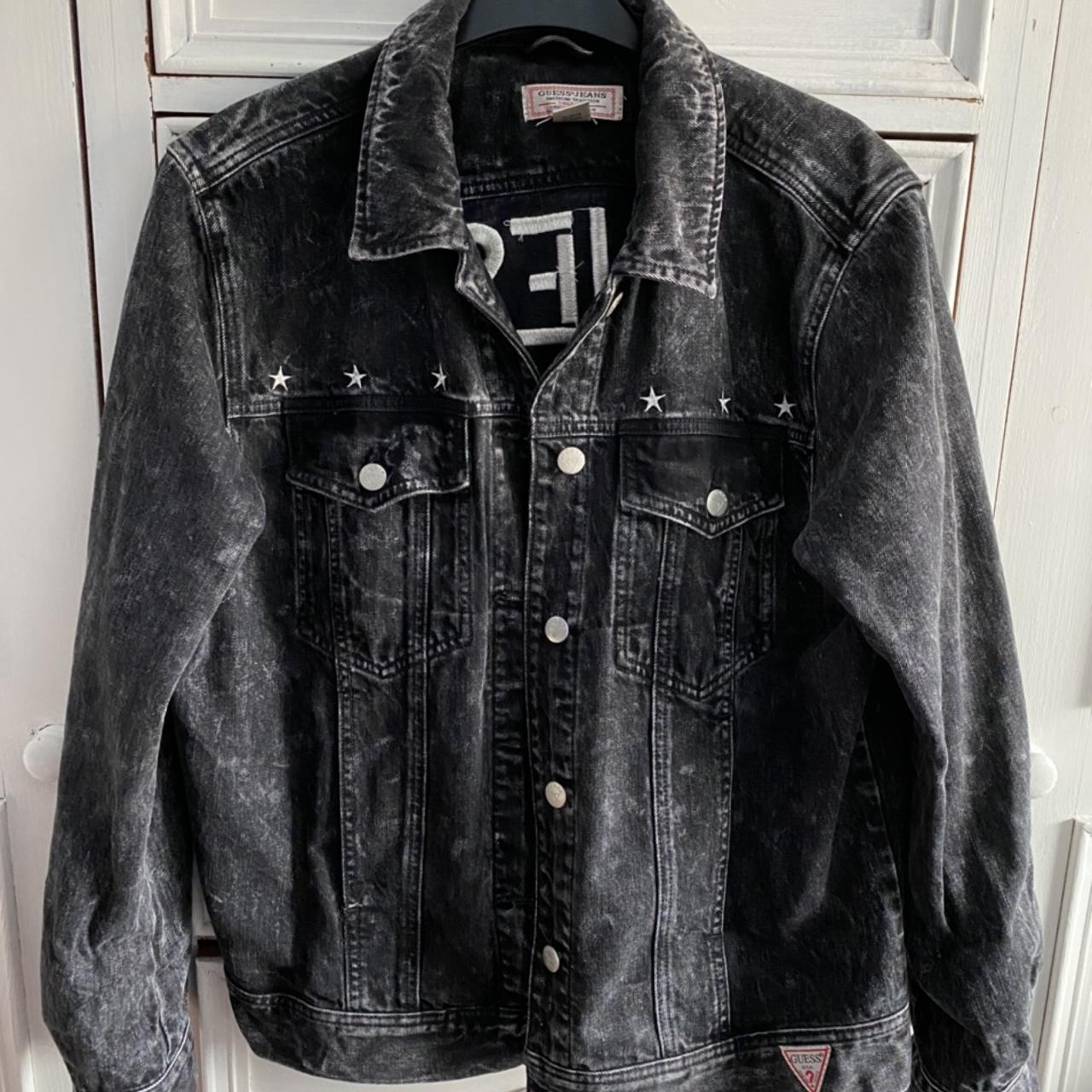 Order Guess, moto denim jacket,size M