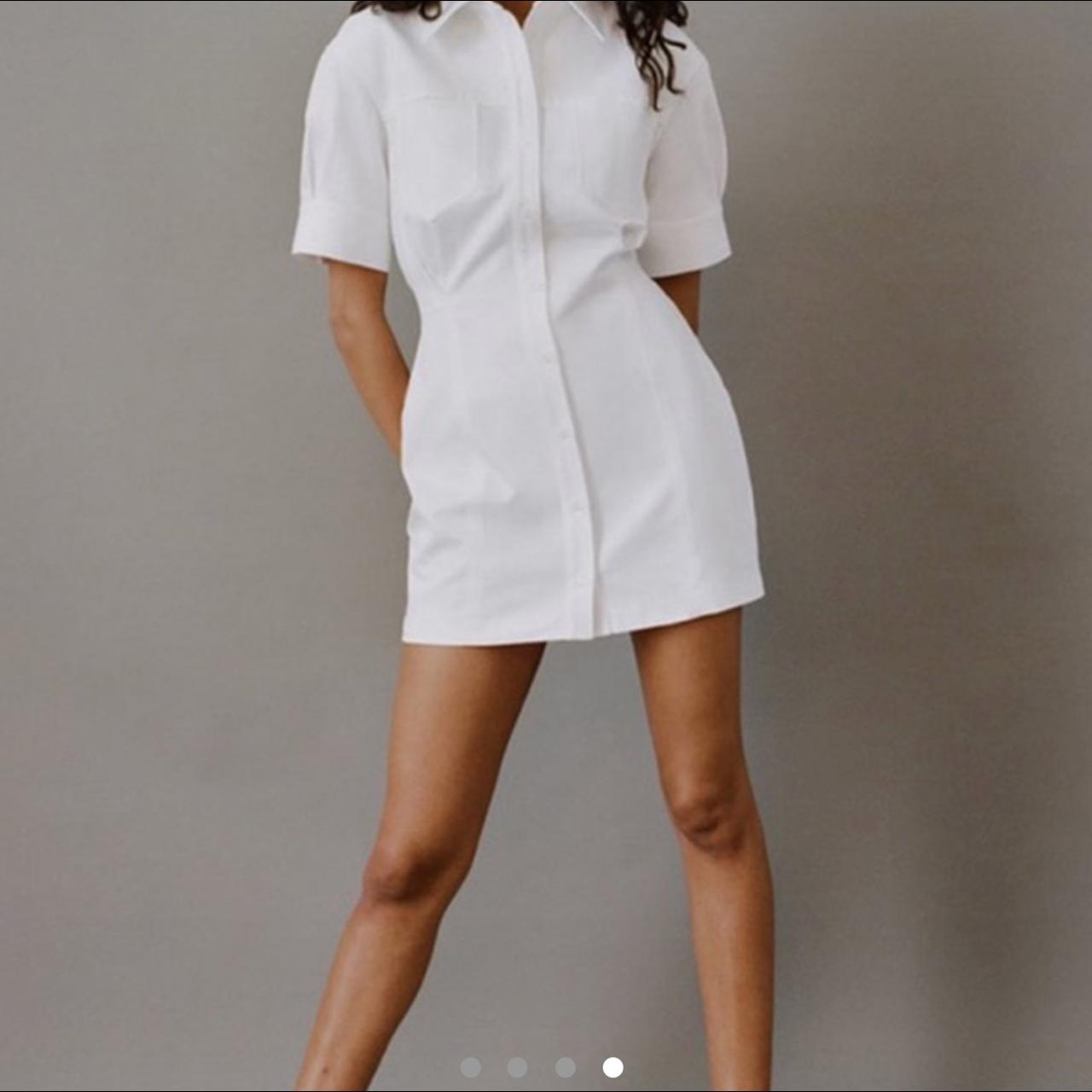 Zara white utility dress Brand new with ...
