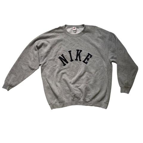 nike spell out sweatshirt white