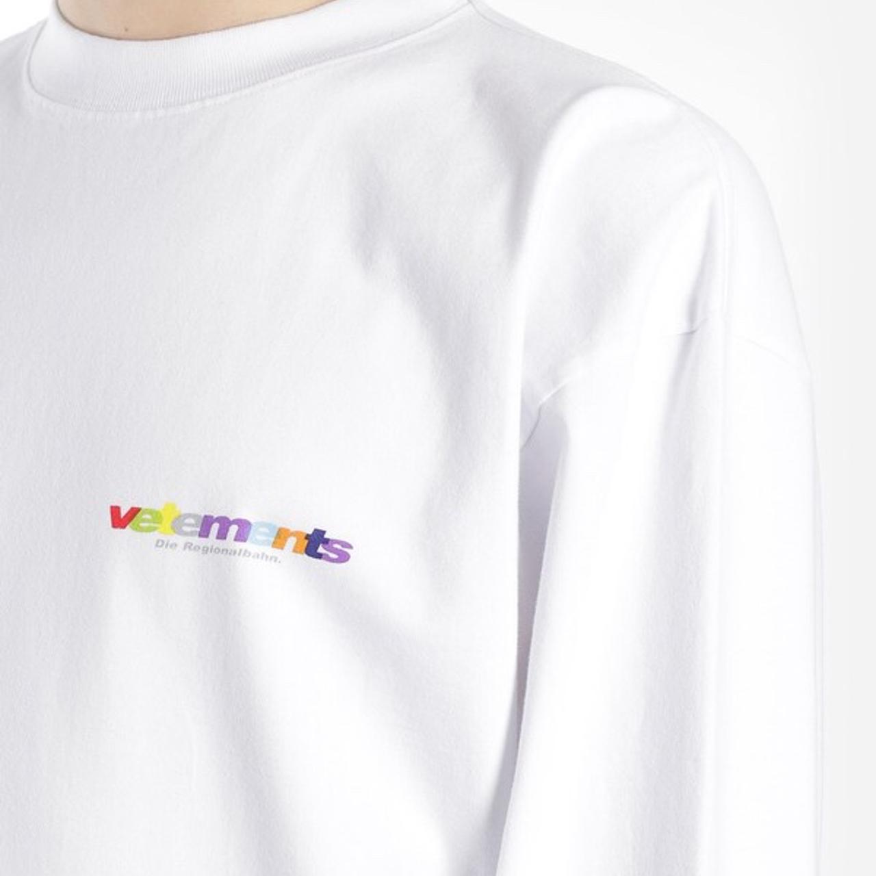 Selling Vetements die regionalbahn long sleeve - Depop