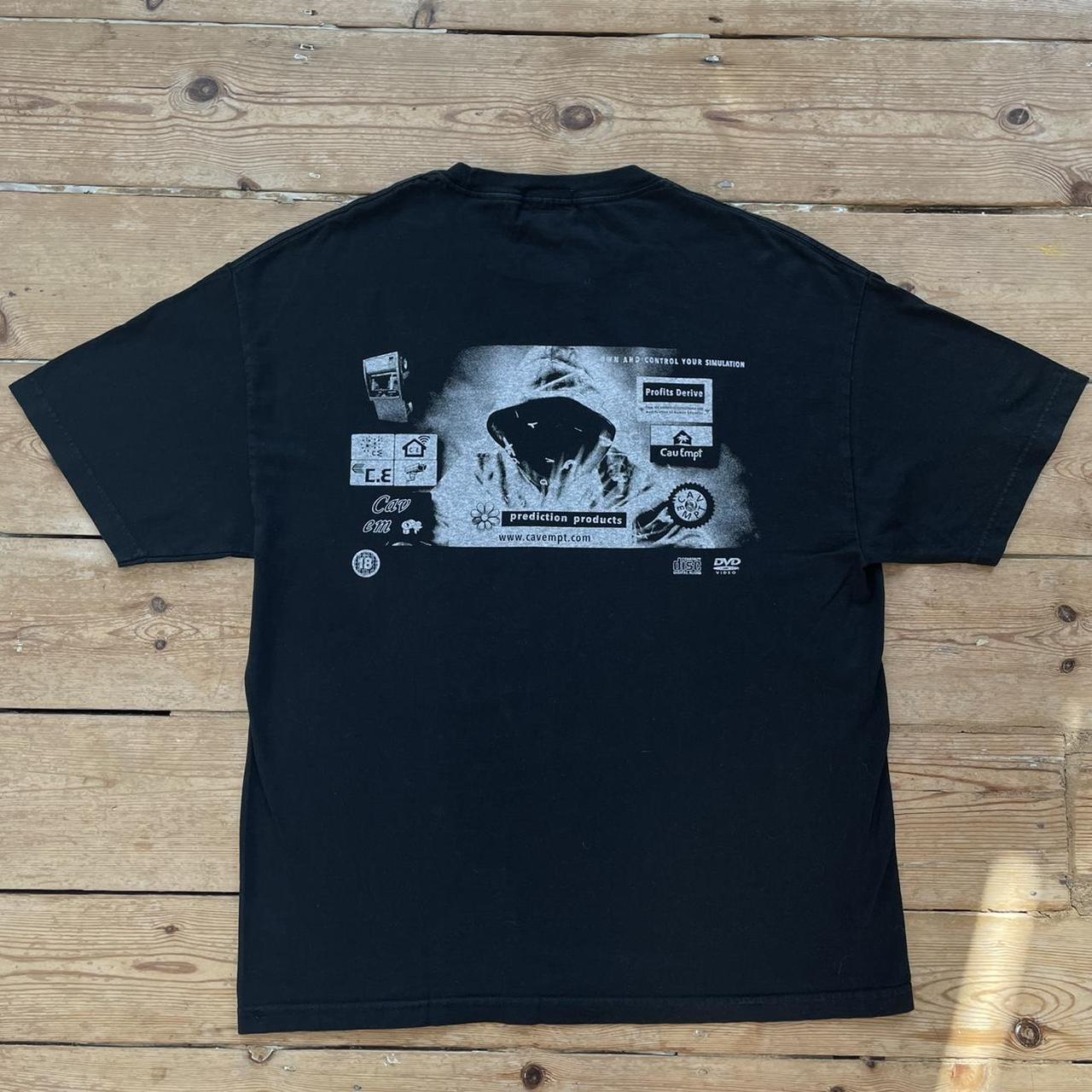 Cav Empt C.E black short sleeve T-shirt with phone... - Depop