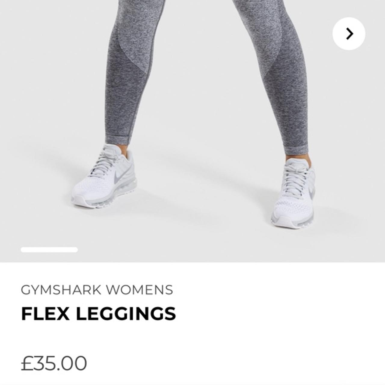 Gymshark flex leggings - CHARCOAL MARL/DUSKY TEAL 