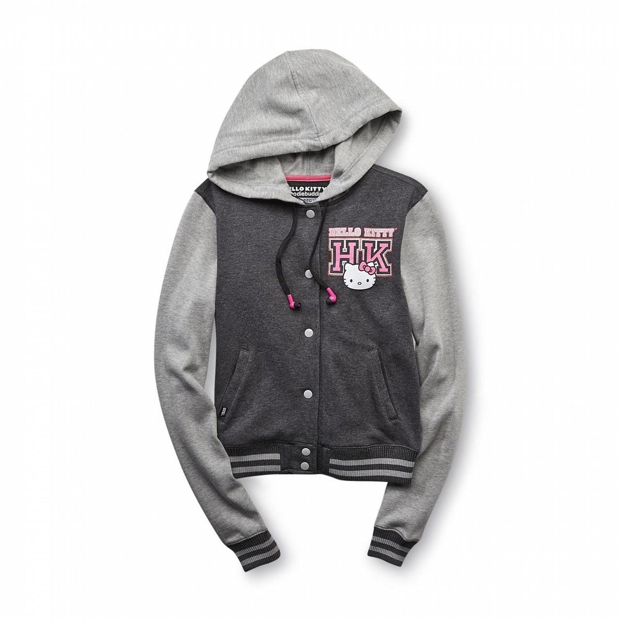 Y2K Scene kid Hello Kitty Hoodie Buddy Varsity | Depop Y2K Scene kid Hello Kitty Hoodie Buddy Varsity | Depop