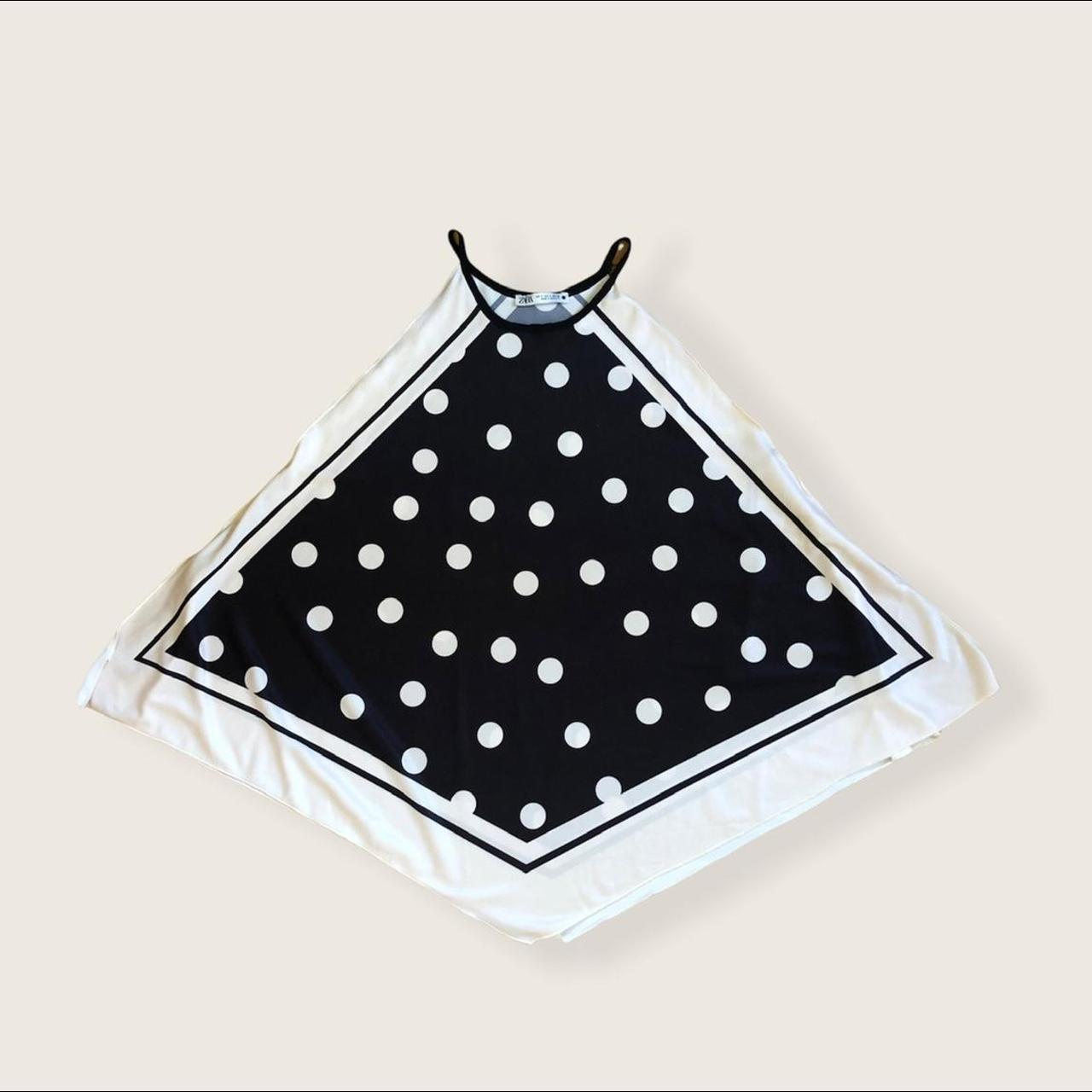 ZARA TRIANGLE TOP Flowey triangle top from Zara.... Depop