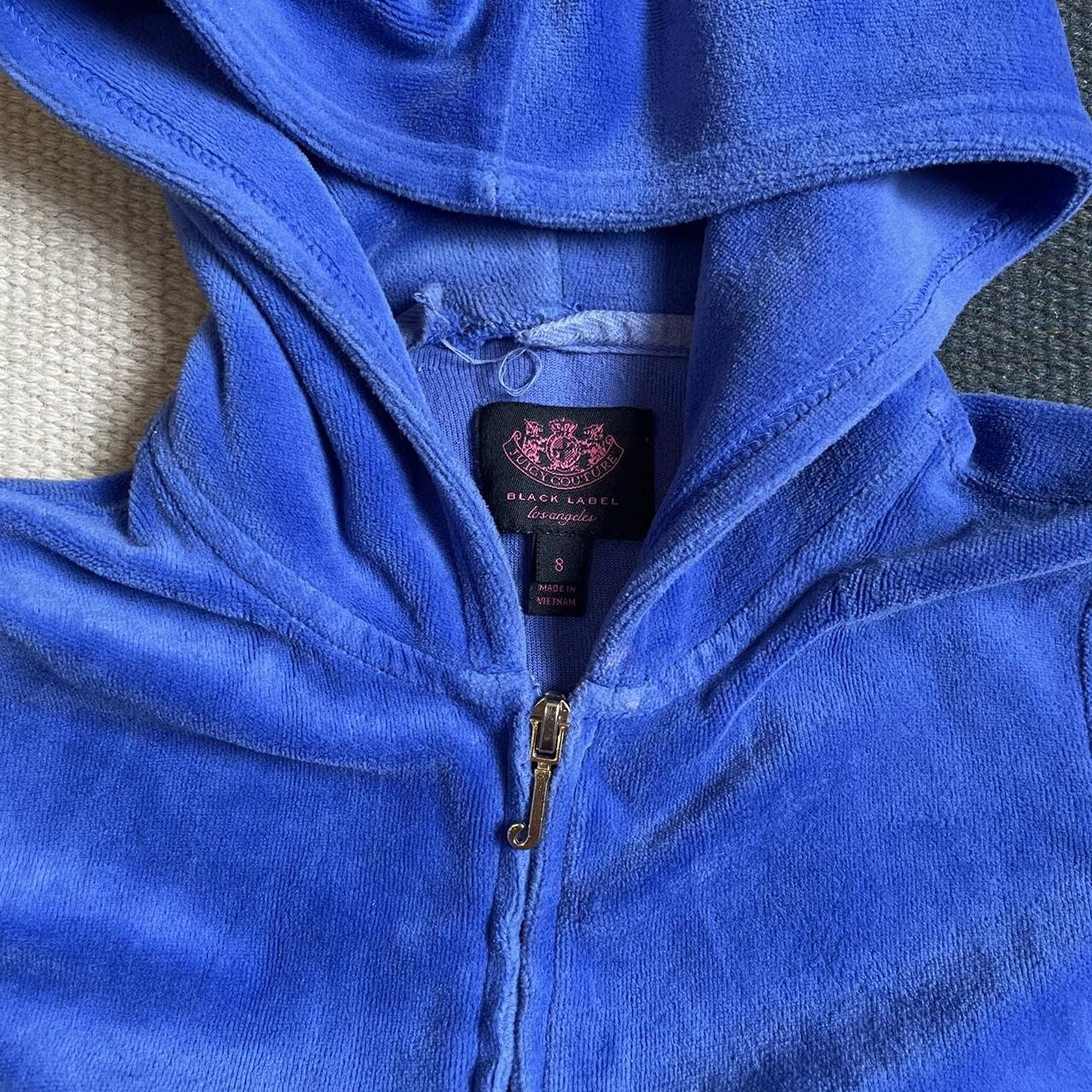 royal blue velour juicy couture tracksuit hoodie!... - Depop