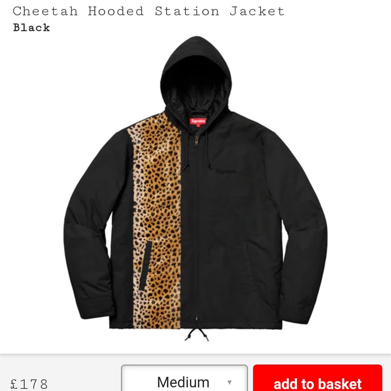 SUPREME cheetah hooded Station...