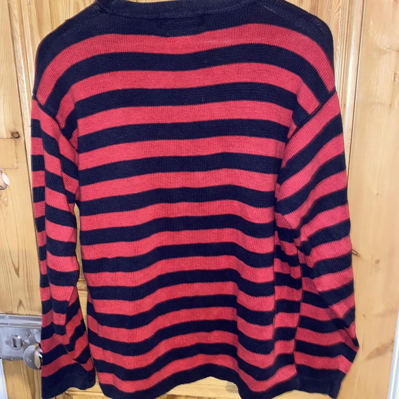 Polo Ralph Lauren Men's Red and Black Jumper | Depop