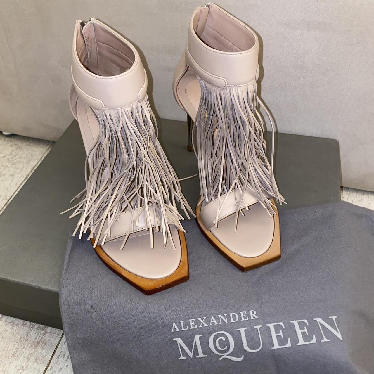 Alexander mcqueen best sale fringe sandals