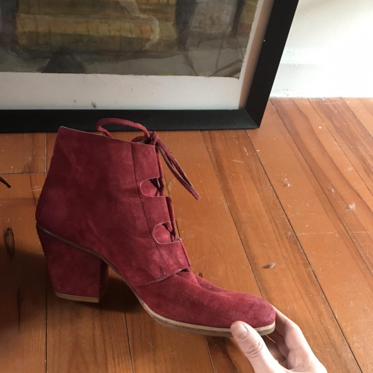 Rachel Comey Women's Red and Burgundy Boots (2)