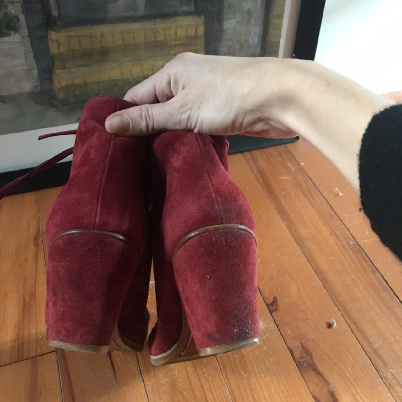 Rachel Comey Women's Red and Burgundy Boots (3)