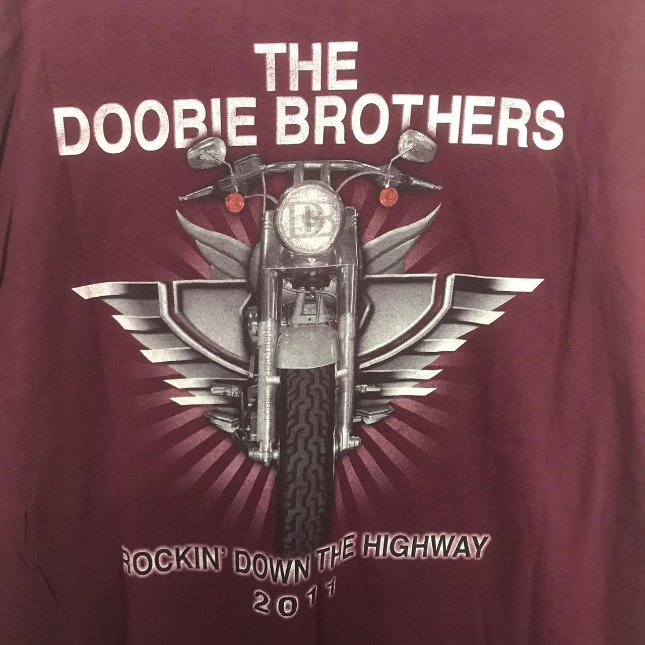 The Doobie Brothers Graphic Motorcycle T Shirt In... - Depop