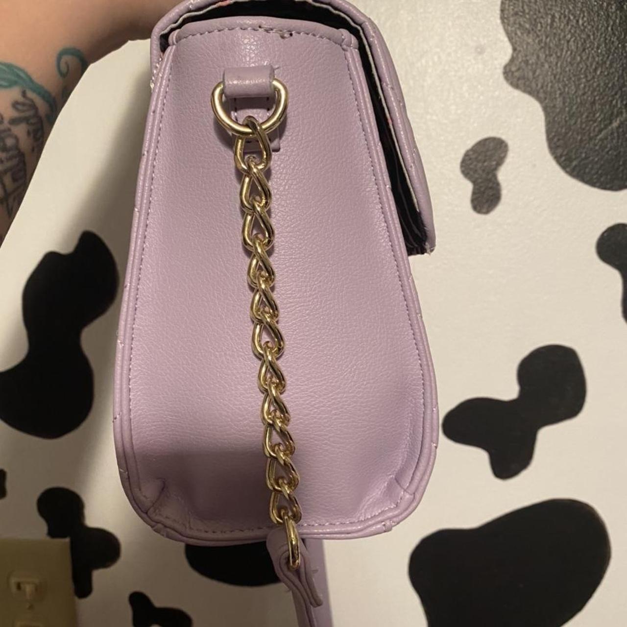 The most adorable lilac crossbody bag with quilt... - Depop