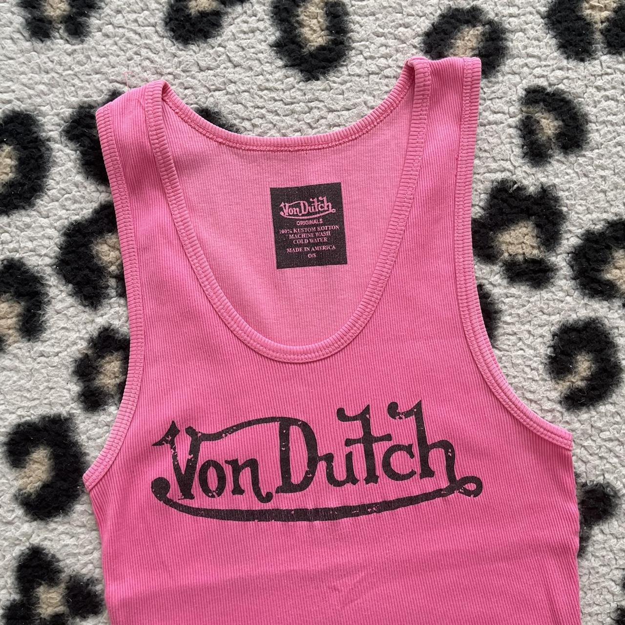 90s y2k von dutch tank top#N##N#selling the coolest... - Depop