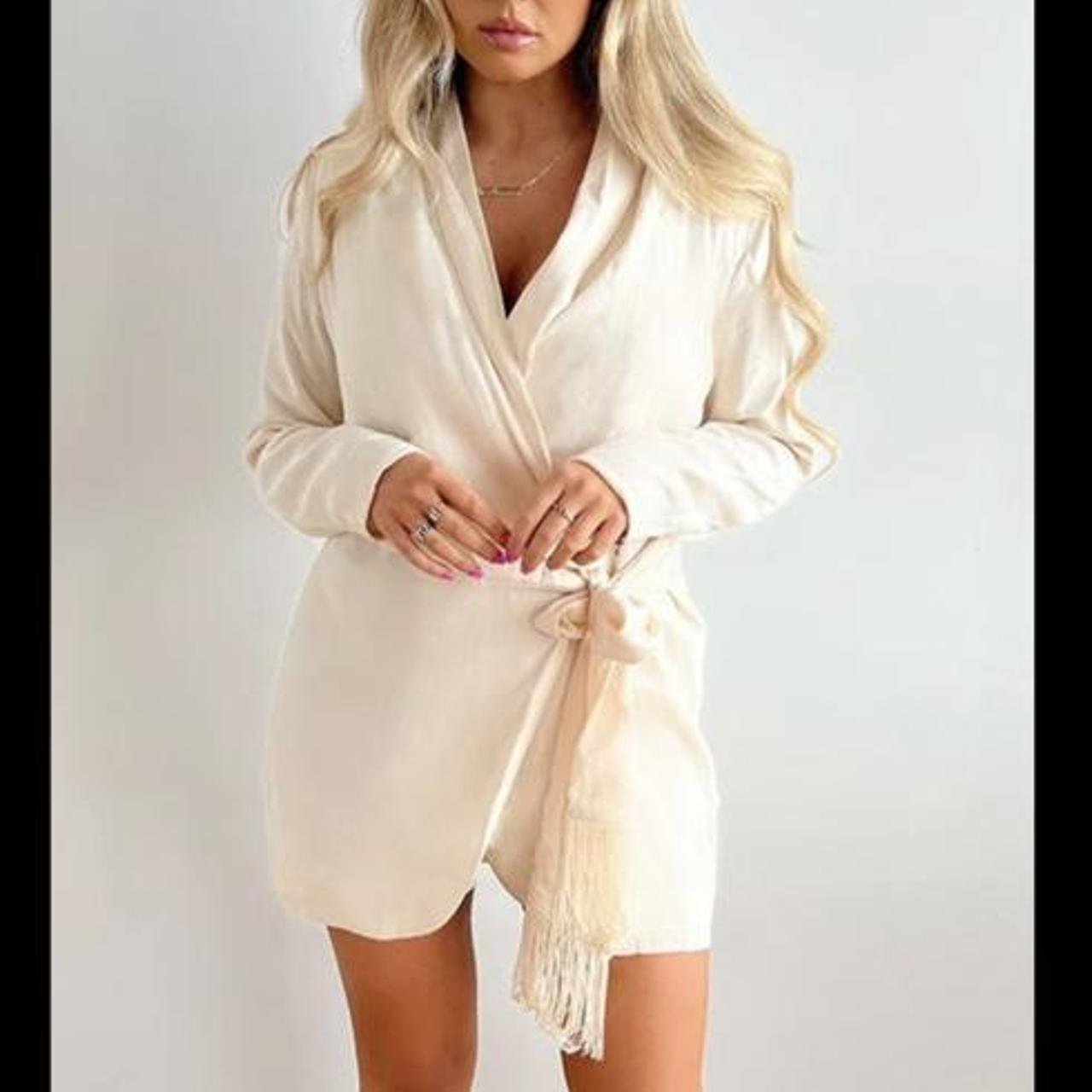 I saw it first white blazer dress best sale