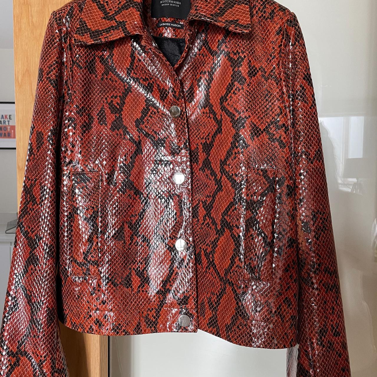 Orange on sale snakeskin jacket