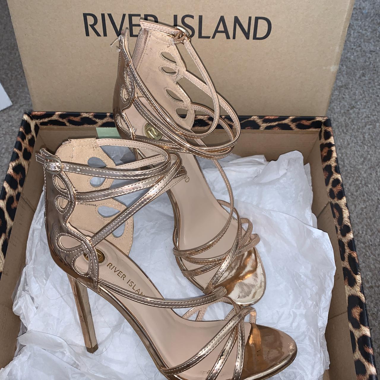 River island clearance rose gold heels