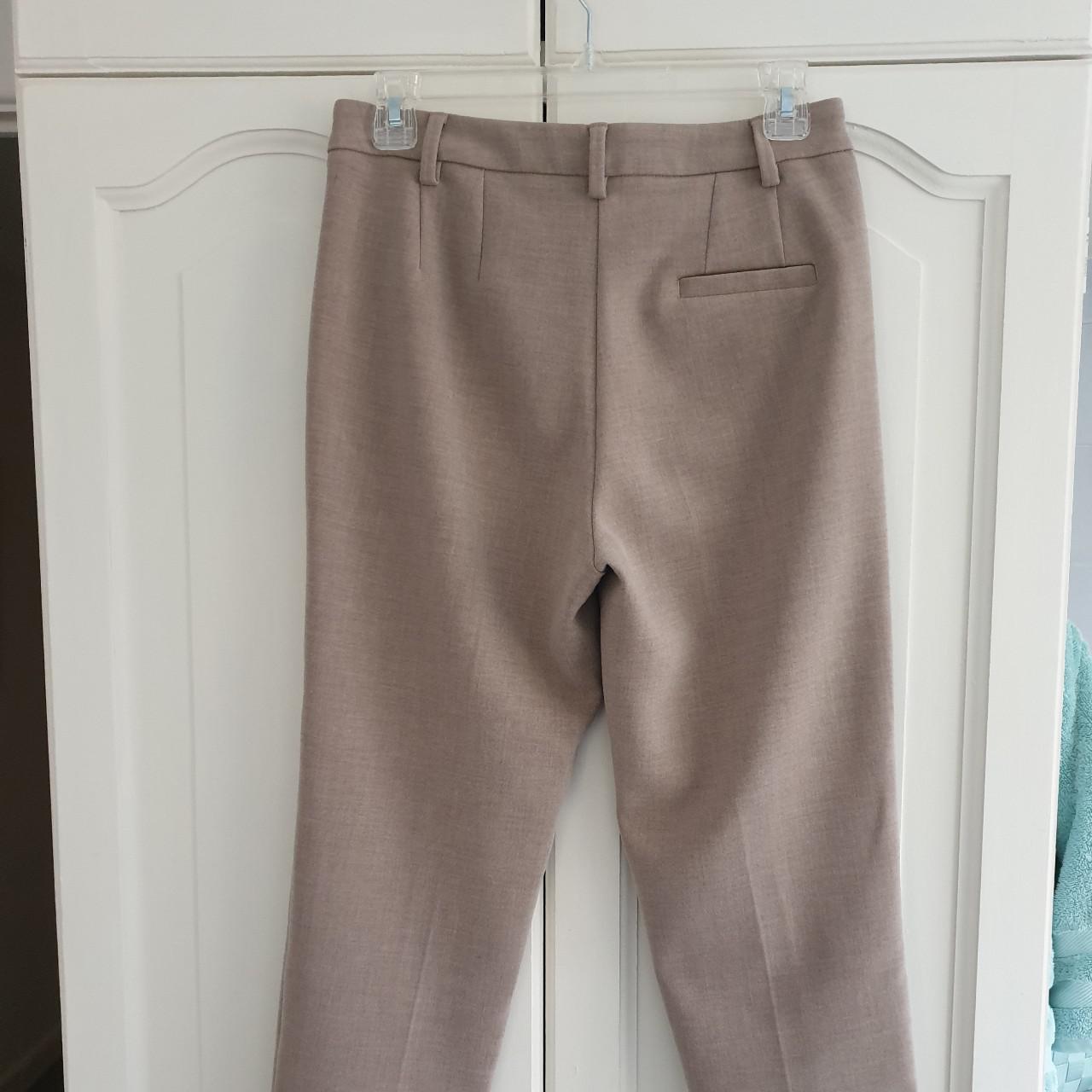 Smart cropped trousers in camel colour. Very soft ,... - Depop