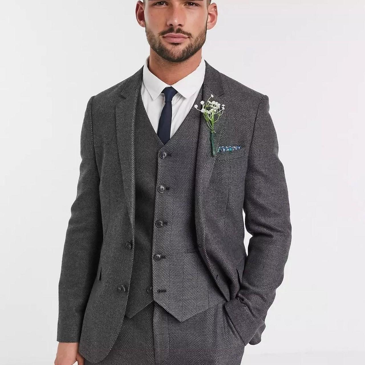 ASOS Men's Grey Suit | Depop