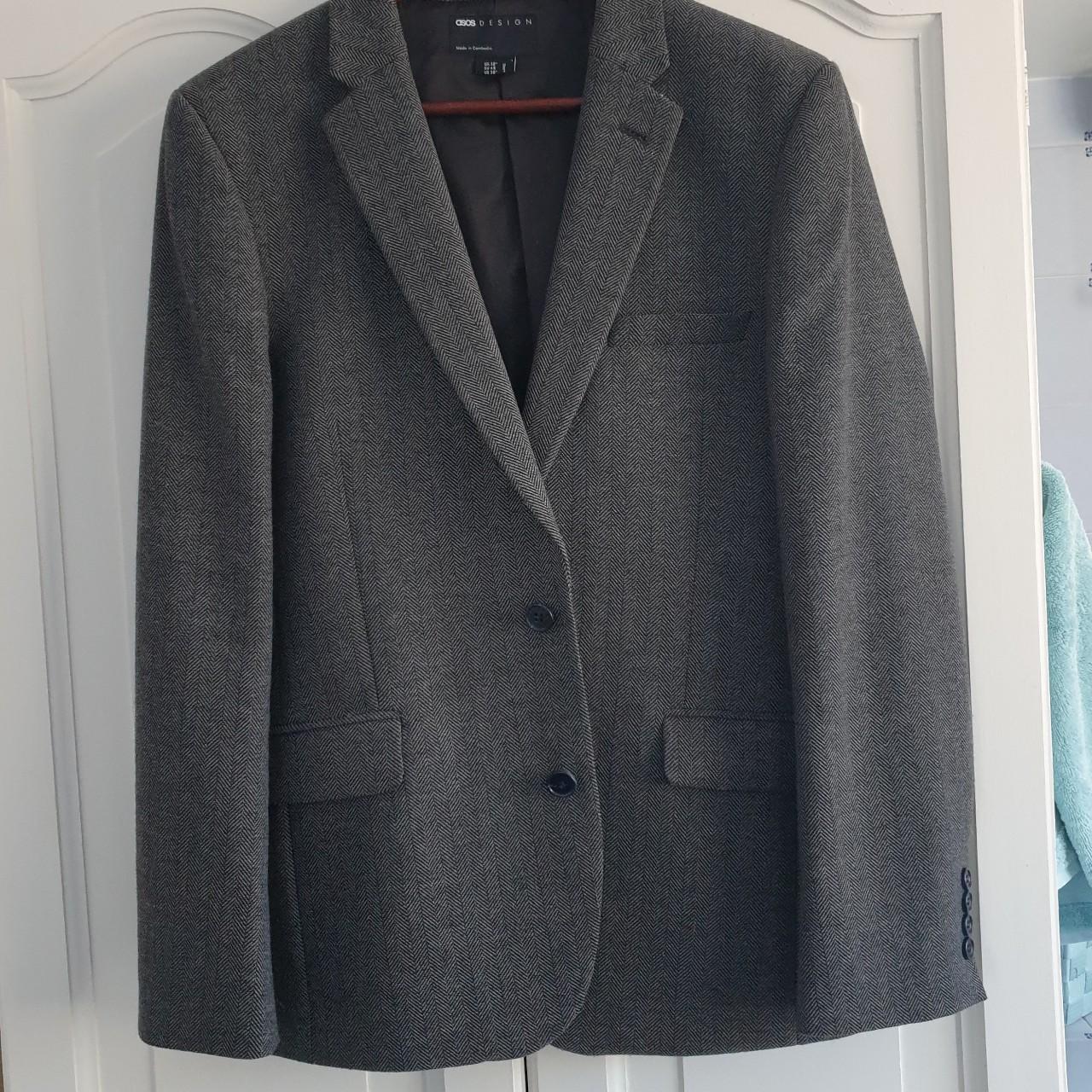 ASOS Men's Grey Suit Depop