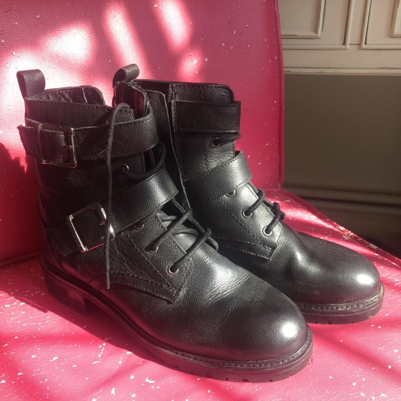 urban outfitters biker boots