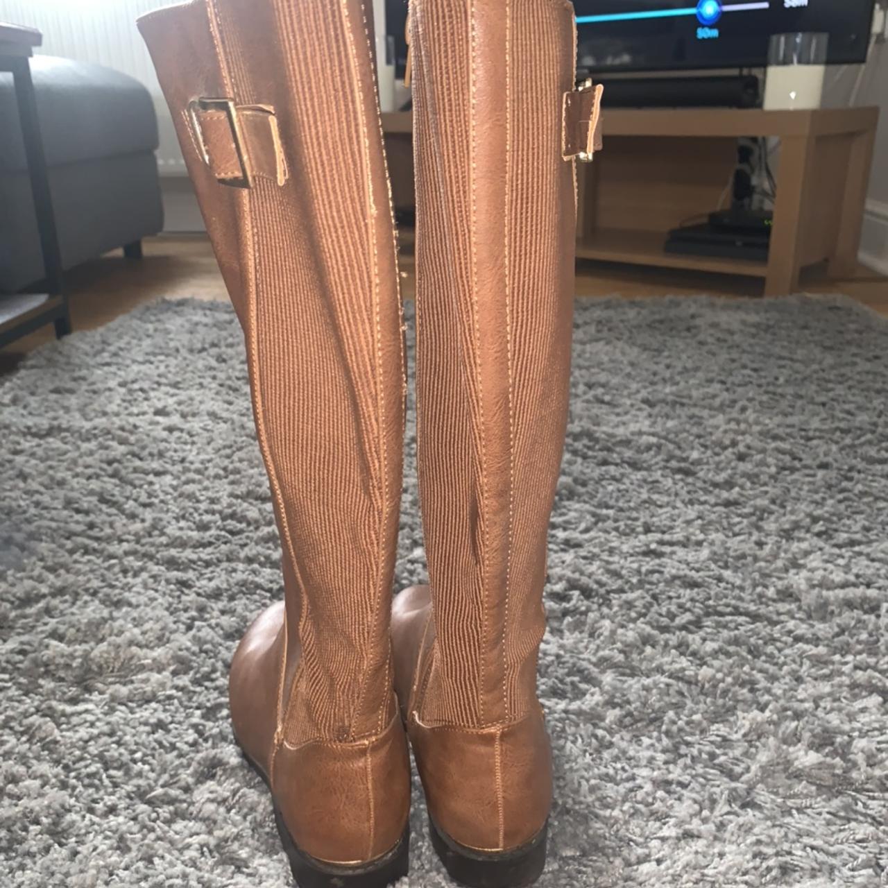 No Nonsense Nylon Knee Highs Comfort Top Tan - Depop