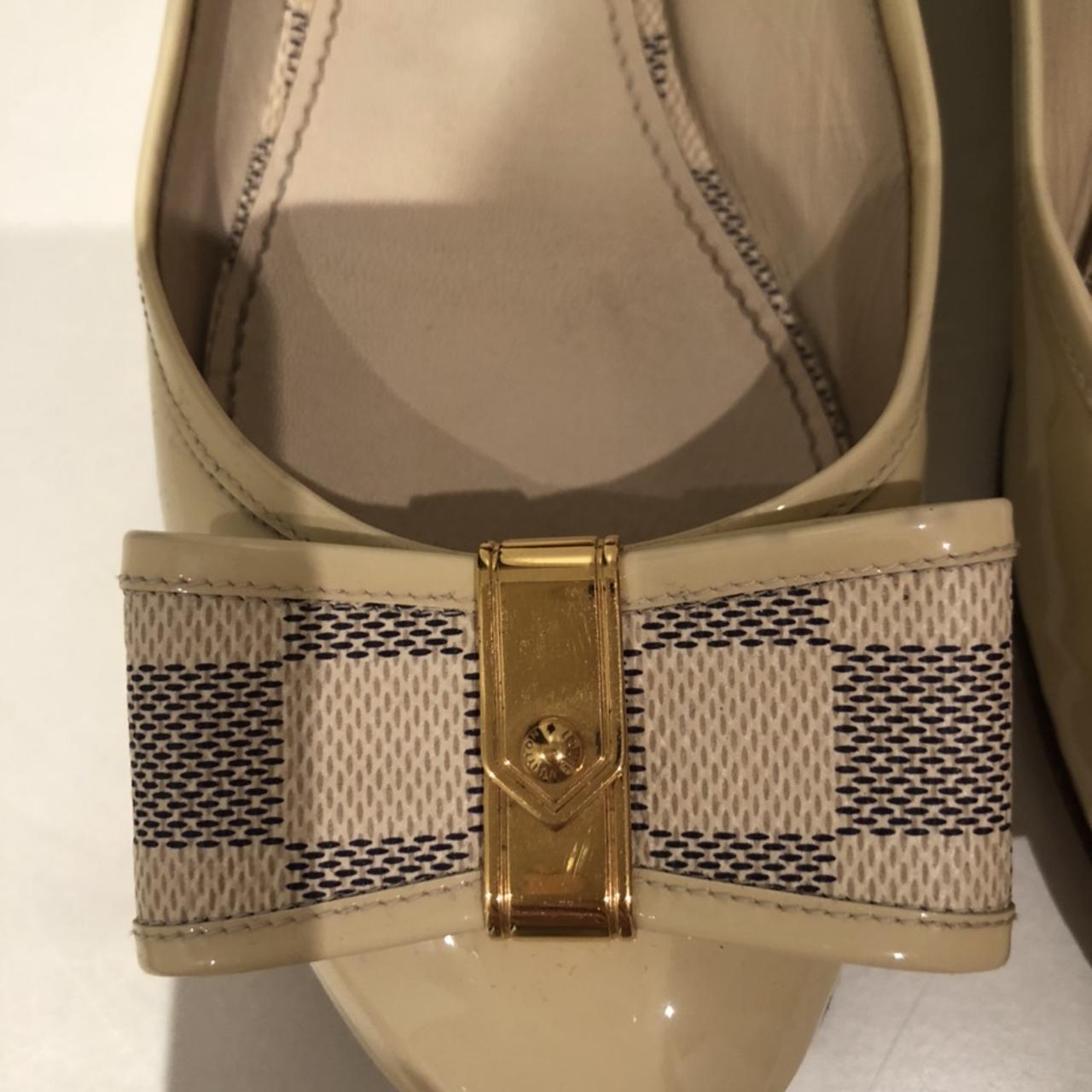 Louis Vuitton Damier Azur Canvas And Leather Trim - Depop