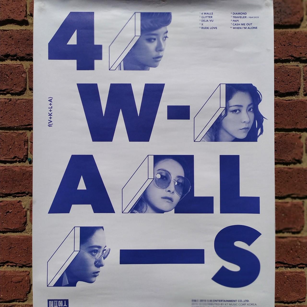 🇰🇷!! KPOP POSTERS !!🇰🇷 F(x) 4 WALLS group poster (The... | Depop, image size:1280x1280