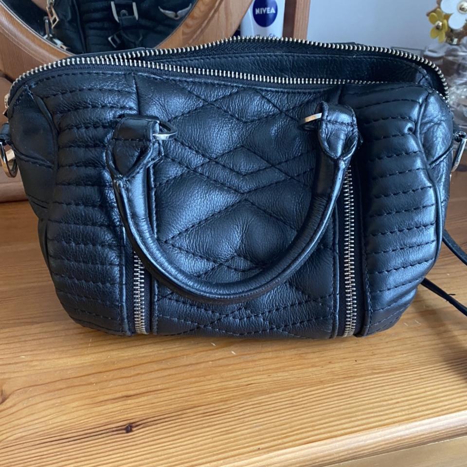 Zadig & Voltaire cross body black leather bag with - Depop