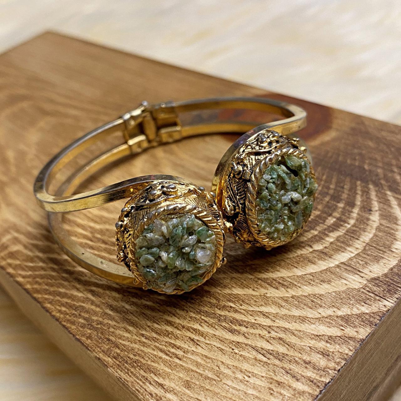 Product Image 3 - Vintage 70's jade gemstone bracelet