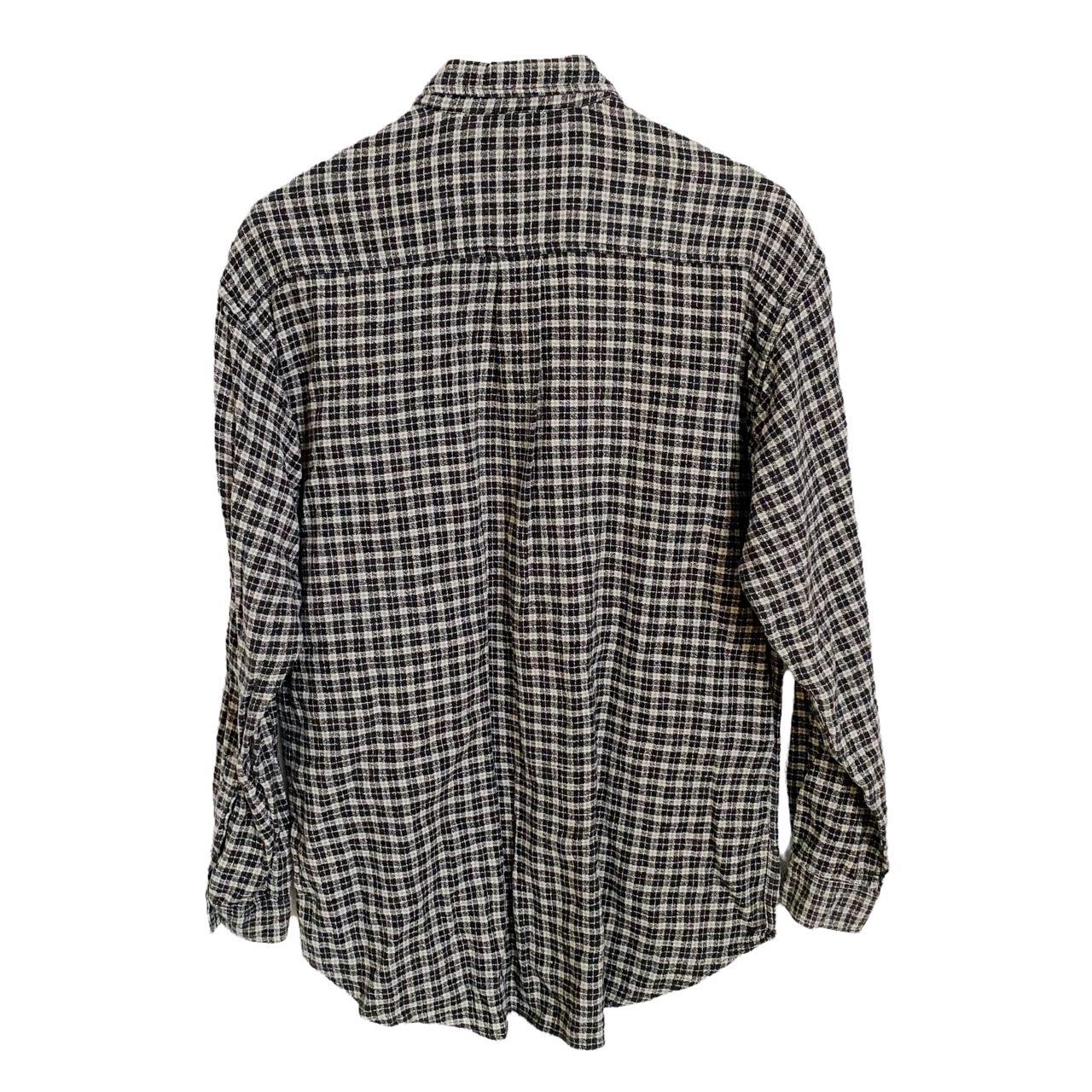 Roger David Plaid Check Vintage Button Shirt Mens... - Depop