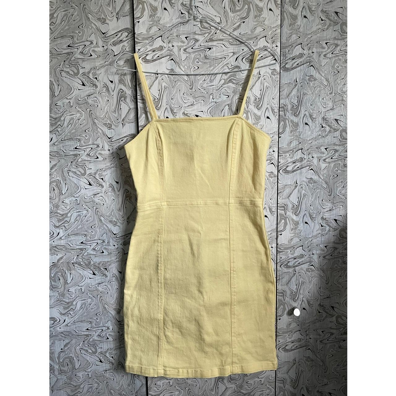 H&M Women's Yellow Dress Depop