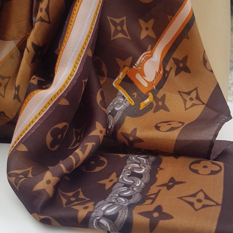 louis vuitton Daily scarf new tag non used with - Depop