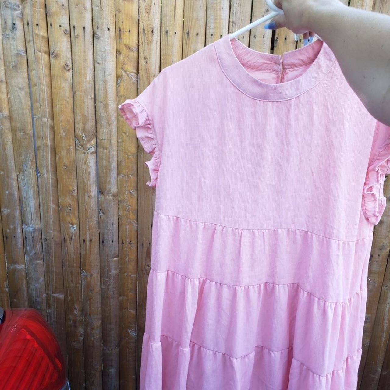 Adorable pastel pink babydoll dress, super good... - Depop