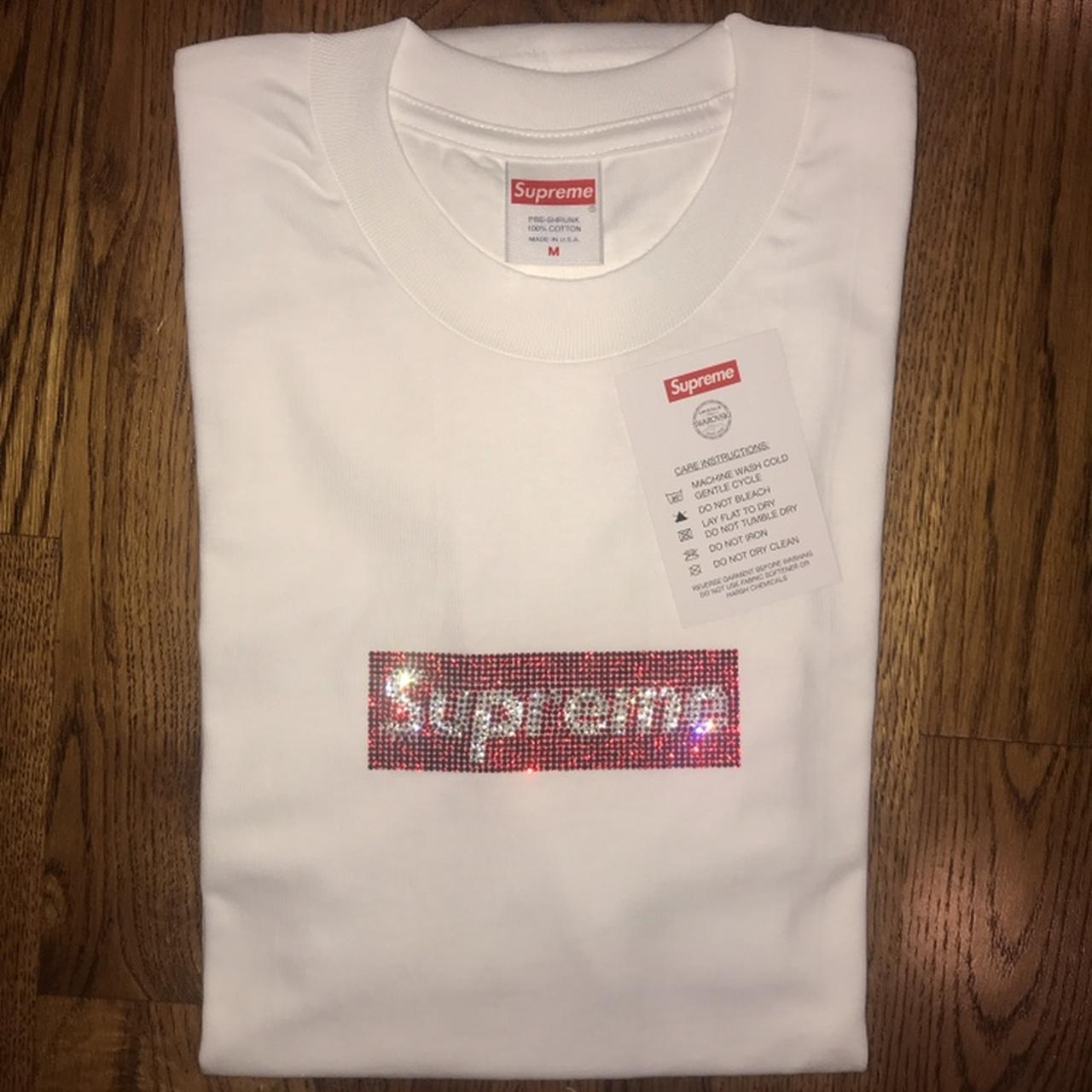 Supreme swarovski clearance box logo replica