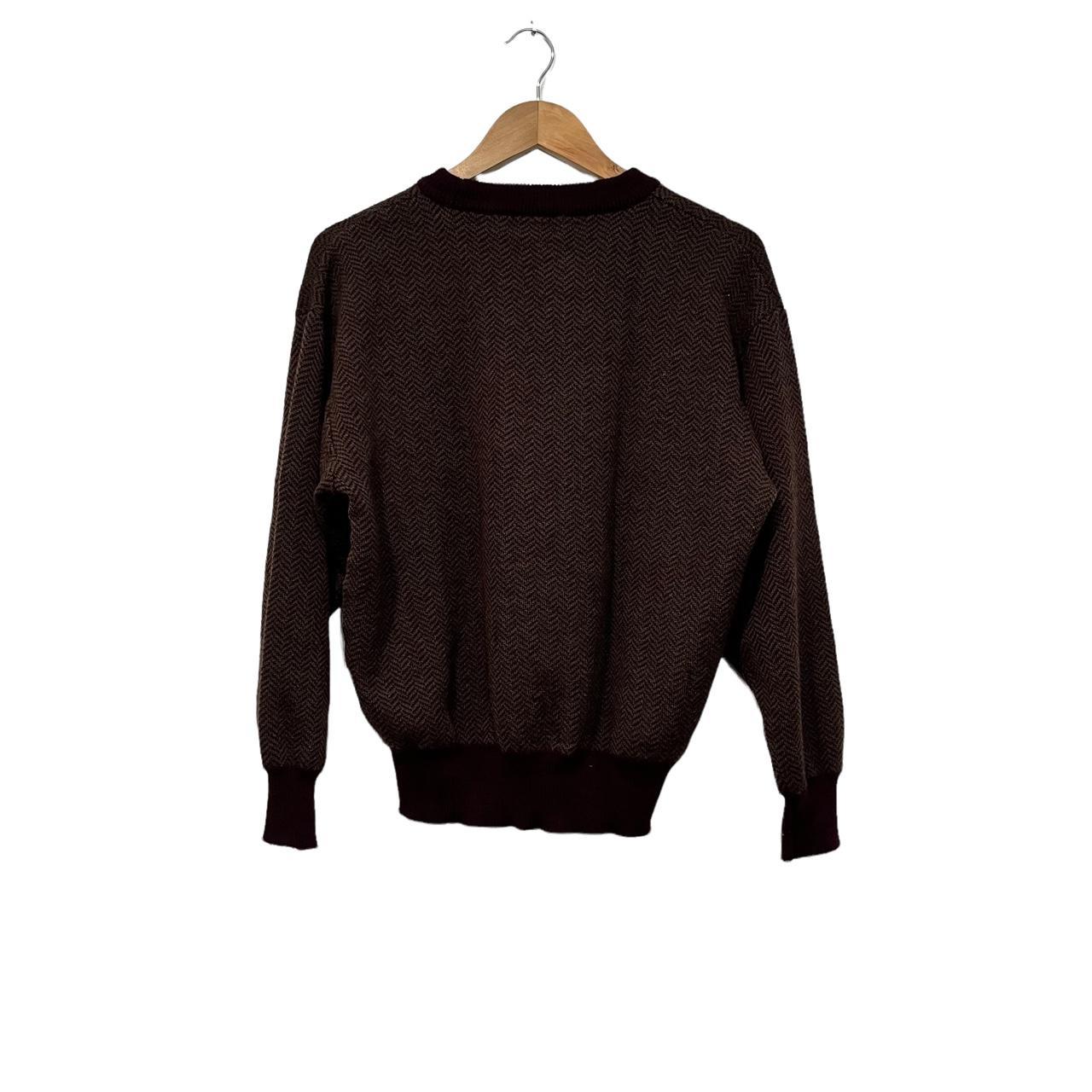 Joseph A Men's Burgundy and Red Jumper (3)