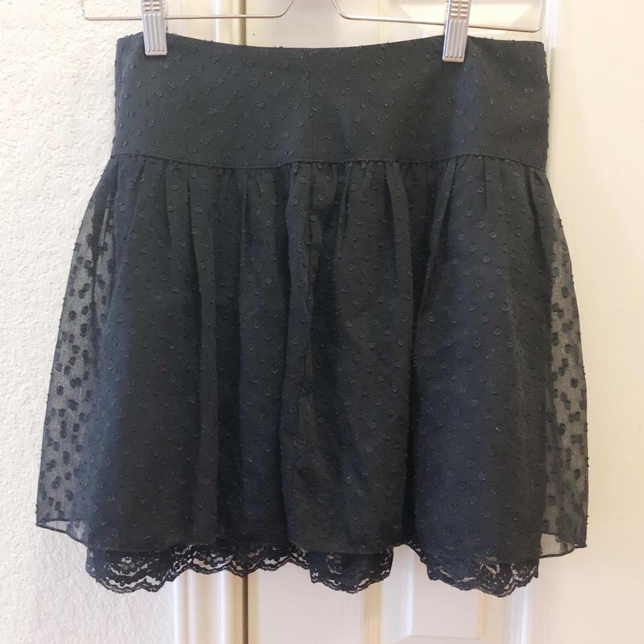 japanese brand rojita black polka dot skirt. has... - Depop