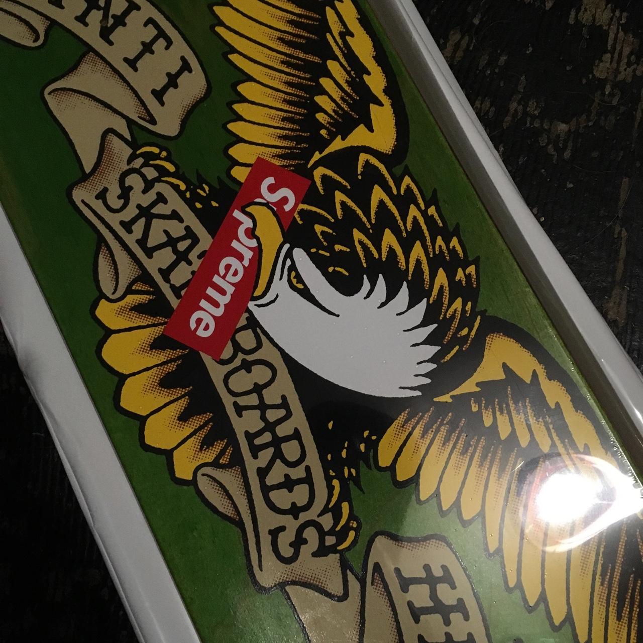 Supreme anti hotsell hero sticker