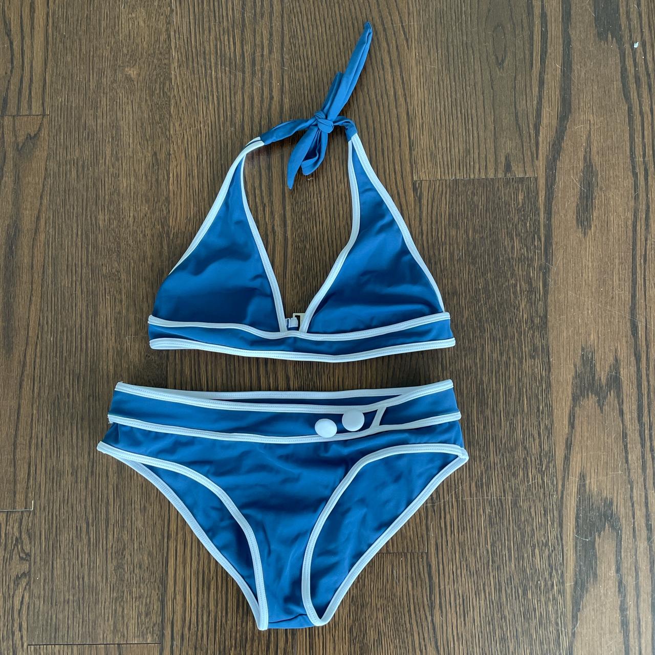 ANDI BAGUS 2 piece bikini. Blue/white.... Depop