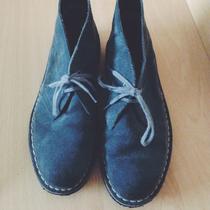 Clarks Original Wu Blue & Cream Original - Depop