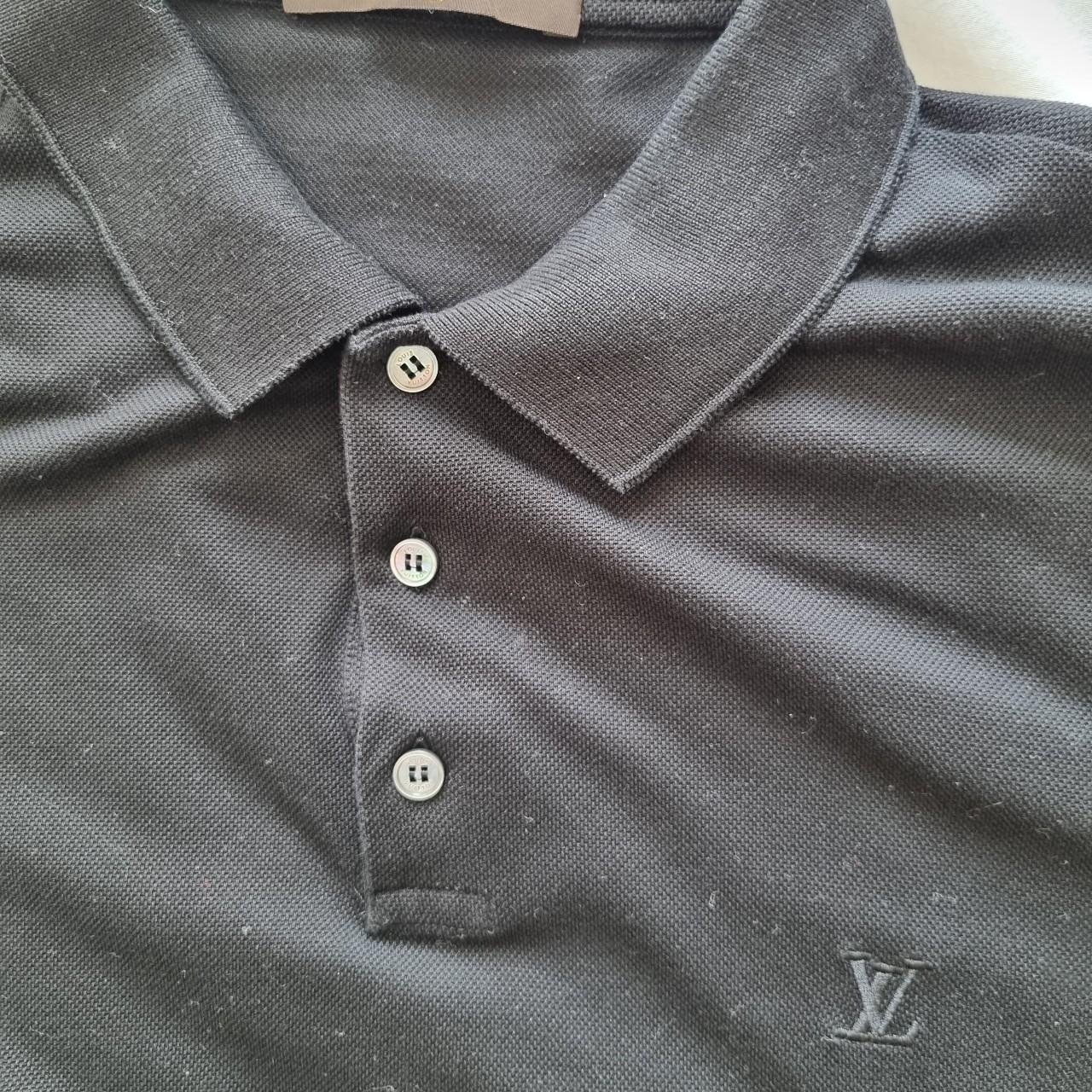 Louis Vuitton Black S/S Polo Shirt Brand new with - Depop