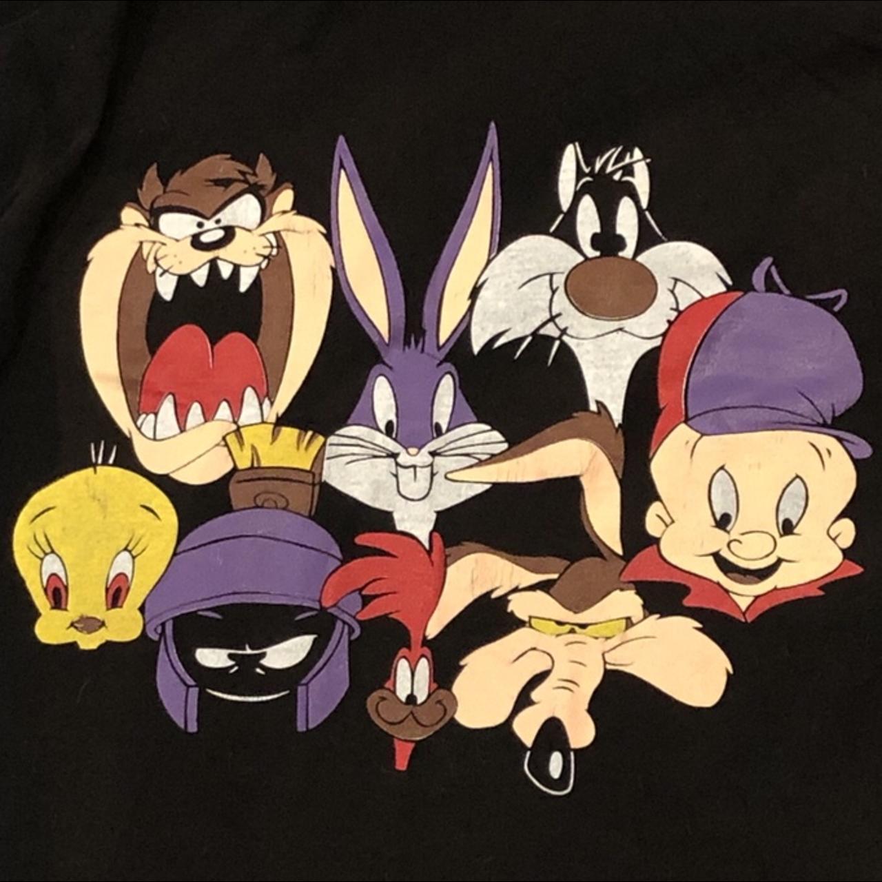 Vintage 1990 Looney Tunes Bugs Bunny Chalkline - Depop