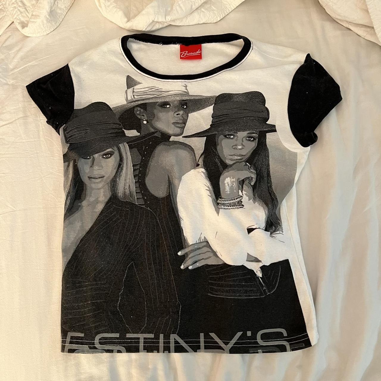 vintage destiny’s child baby tee!! insane piece,... - Depop