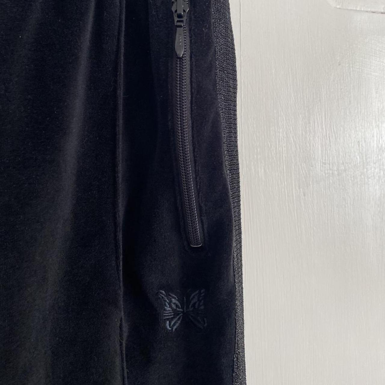 Needles all black velour trackies in XS perfect... - Depop