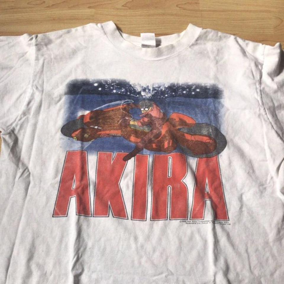 Vintage Akira bike slide tee on fruit of the loom...