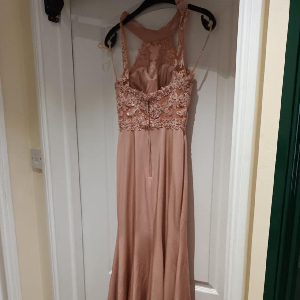 Long Prom Frocks Dress Blush pink size 4 great for... - Depop