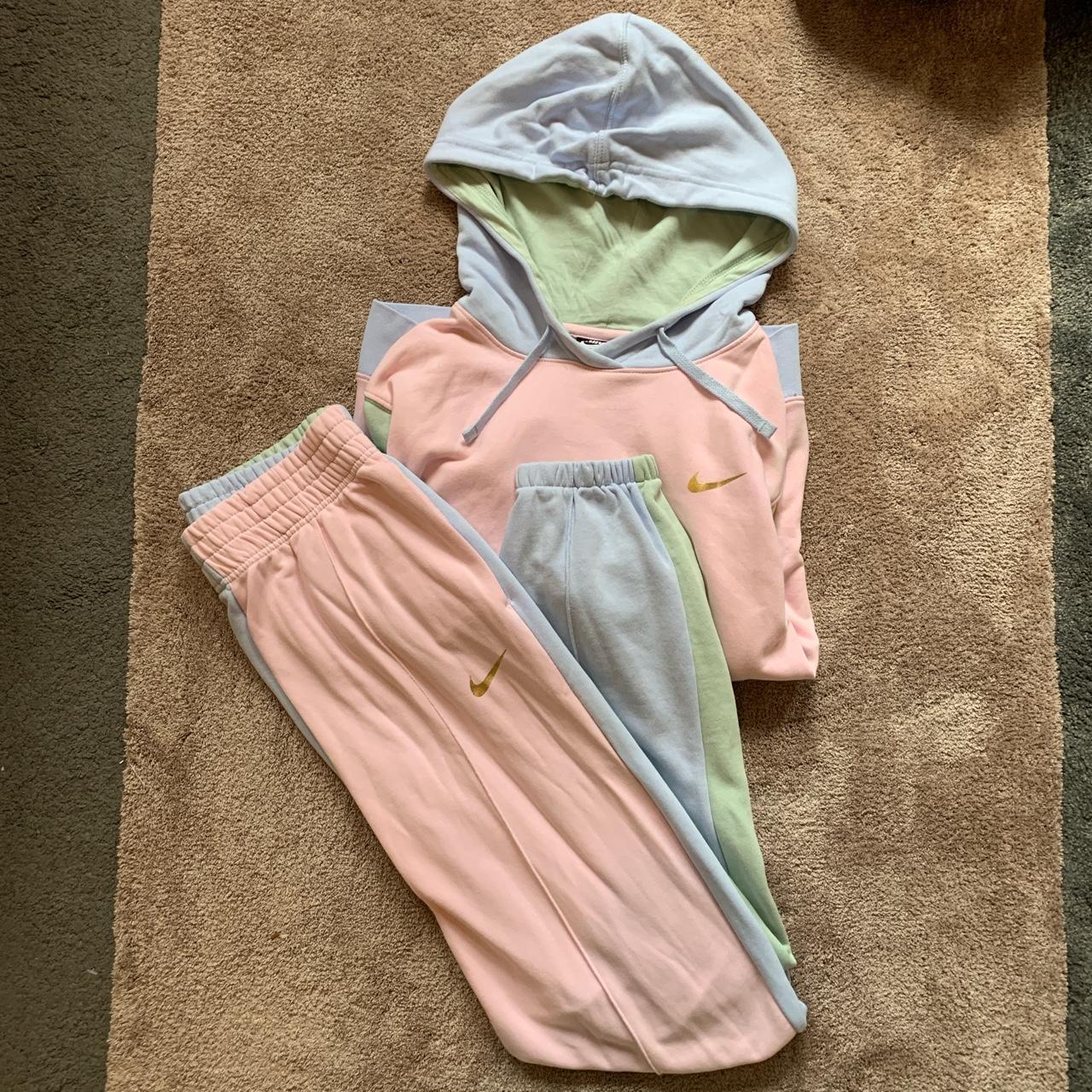 pastel nike tracksuit