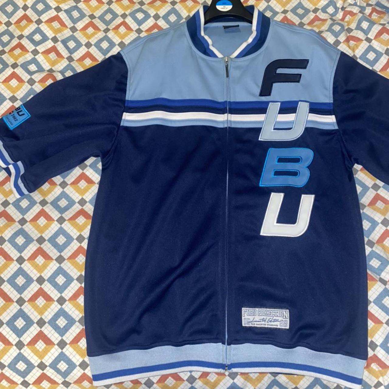 FUBU Men's Blue T-shirt | Depop