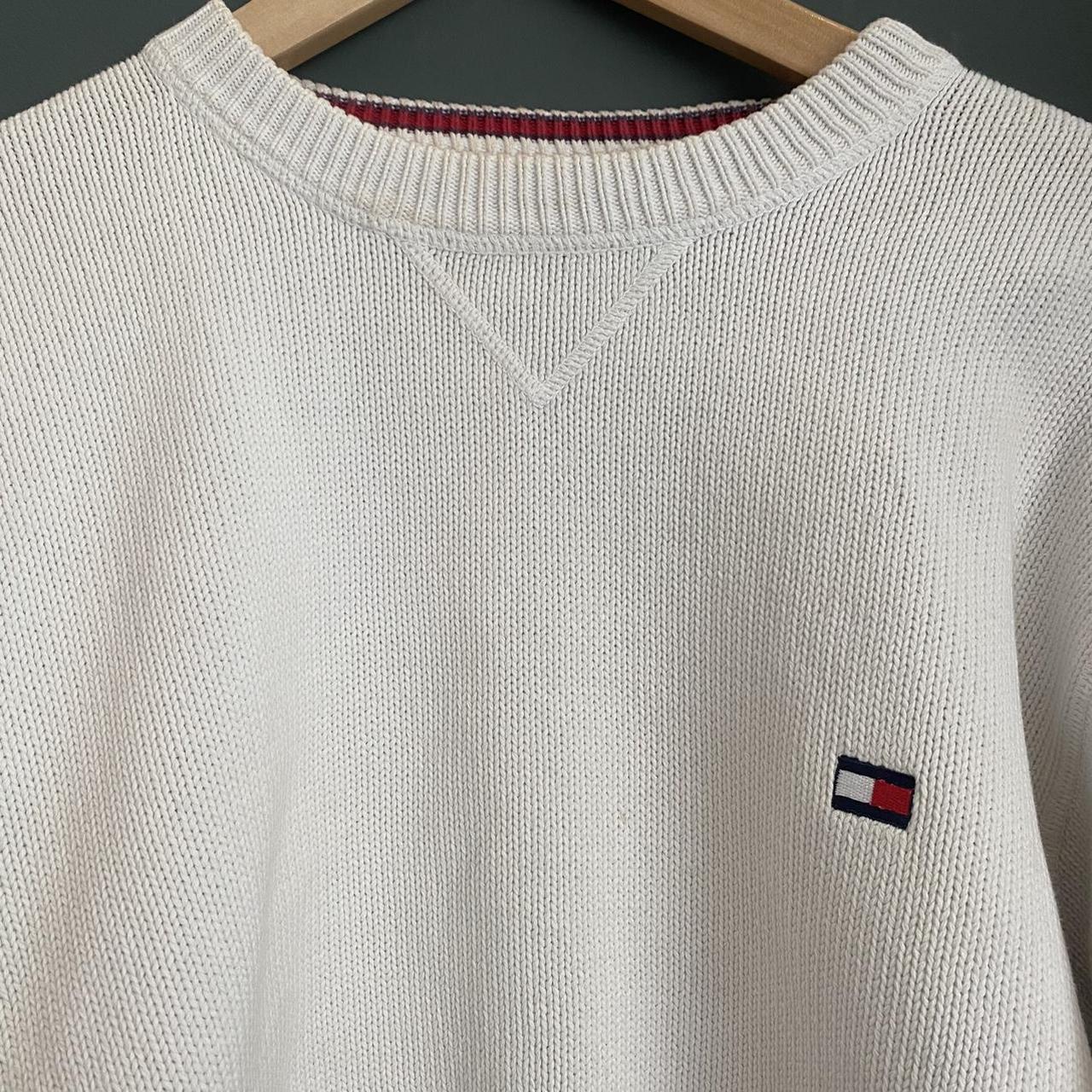 Vintage Tommy Hilfiger reworked jumper | cropped |... - Depop