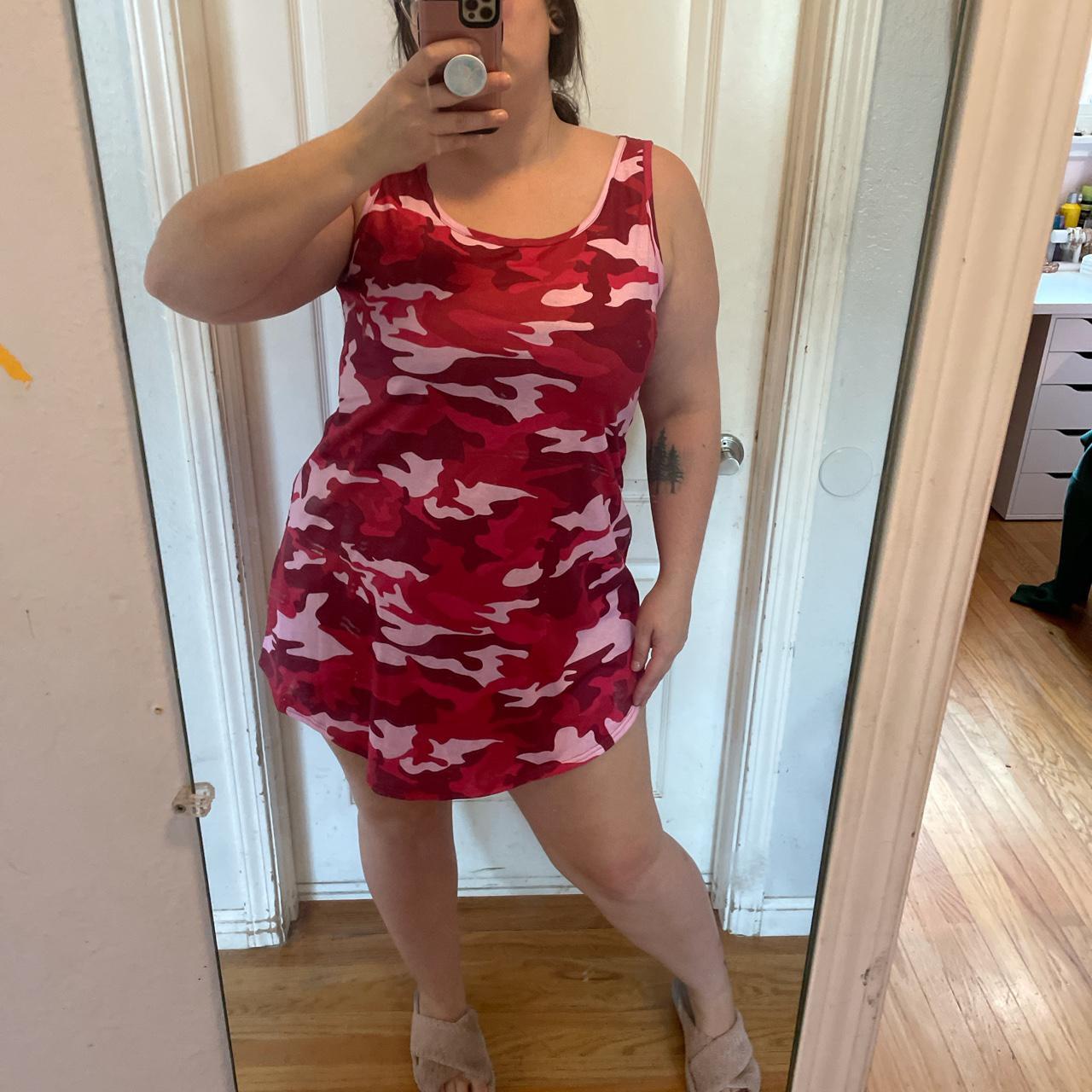 pink camo dress